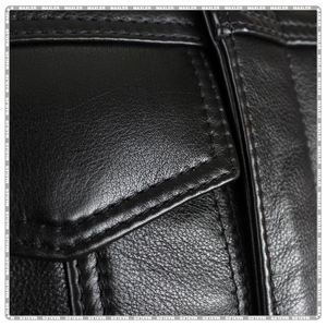 Gilet en cuir unisexe pour motos haute qualité durable élégant de protection haute qualité durable élégant design de protection - Product Image 4