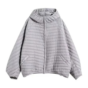 Femmes nouveau léger automne/hiver veste mode à capuche lâche Parker vers le bas coton manteau XL taille Long tissu - Product Image 2