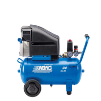Compresor de Aire Industrial Monofásico Estacionario de 2HP y 24L, Lubricado por Pistón, Refrigerado por Aire, 10 Bar, 220 L/min, 90 dB(A), 6 Meses de Garantía