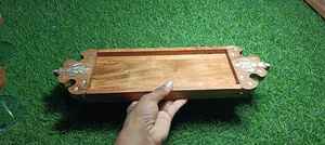 Vajilla de Lujo Personalizable para Regalos Especiales de Eid y Ramadán, Bandeja de Postre de Madera Hecha a Mano con Incrustaciones de Nácar - Product Image 3