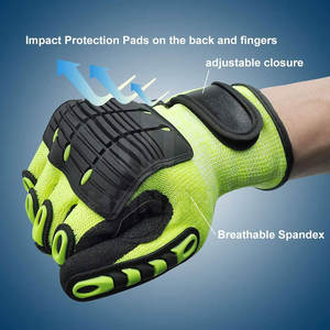 Gants de sécurité résistants aux chocs et à l'huile de haute qualité pour les travaux lourds Gants de mécanicien durables - Product Image 3