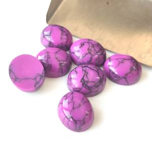 3x5mm-20x30mm อัญมณีทรงหลังแบนหลวมสำหรับทำเครื่องประดับอัญมณีอัญมณีฮาวไลท์สีม่วงสังเคราะห์คุณภาพสูง - Product Image 4