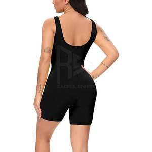 Monos de Fitness sin mangas de secado rápido personalizados para mujer, mono de entrenamiento transpirable, mono de yoga y gimnasio, estilo informal - Product Image 6