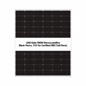 Panel Solar Monocristalino Negro UKE Solar de 550W con Certificación TUV para Panel de Celdas HBC - Product Image 2