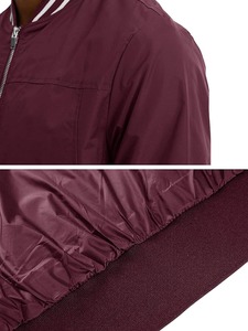 แจ็กเก็ตเบสบอลผ้าซาตินสำหรับผู้ชายเสื้อแจ็กเก็ตเบสบอลใส่ได้ทุกเพศฤดูใบไม้ร่วง - Product Image 6