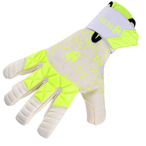 Gants de gardien de but de football personnalisés de qualité supérieure 2026, contact de la paume avant en latex, dos en caoutchouc injecté, coupe hybride en caoutchouc, T-Tab - Product Image 2