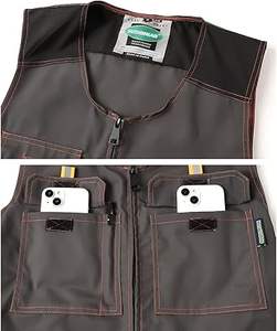 Combinaisons sans manches pour hommes, vêtements de travail multifonctionnels pour mécaniciens, combinaisons de travail élégantes, salopettes cargo - Product Image 4