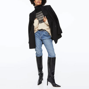 Pulls en tricot à manches longues pour femmes, pull chaud et ample, printemps et automne, vêtements d'hiver décontractés pour femmes, pulls respirants - Product Image 5
