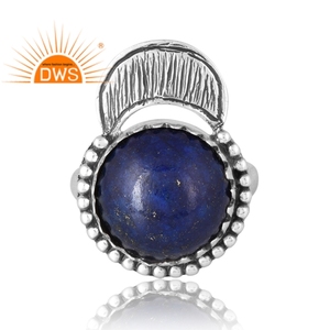Anillo de piedras preciosas de lapislázuli Natural de Plata de Ley 925, joyería personalizada para mujer, regalo para ella - Product Image 3