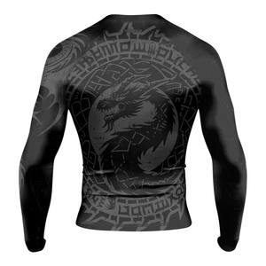 Rashguard de Compresión MMA de Manga Corta de Alta Calidad, Logotipo Personalizado, Elástico, Transpirable, Tejido de Spandex/Poliéster, Ecológico, de Secado Rápido - Product Image 5