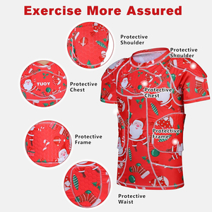 Best Selling Men's Padded Compression Shirt Pullover Protective Shirt Football Padded Shirt With Custom Sublimation Design - Product Image 4