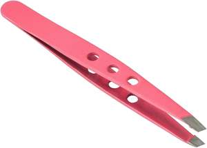 Pinzas de Punta inclinada para uso en cejas, pinzas profesionales de calidad con diseño bonito - Product Image 3