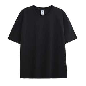 Venta al por mayor 100% algodón 230gsm camisetas de manga corta logotipo personalizable impreso camiseta de gran tamaño de los hombres lavado ácido camiseta - Product Image 2