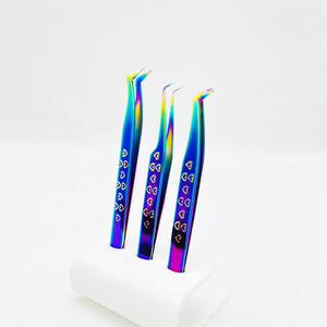 Pince à épiler multi-thèmes à 90 degrés avec logo personnalisable en acier inoxydable durable et lisse, testée à la main en gros - Product Image 6