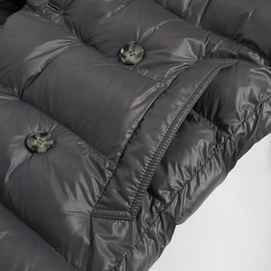 Veste doudoune brillante à double boutonnage Fournisseur de manteaux d'hiver OEM/ODM Vestes en gros en vrac, Logo personnalisé et élégant - Product Image 4