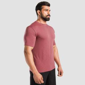 T-shirt de sport tricoté GAI rose clair avec fonction de compression, motif uni et impression animée - Product Image 2