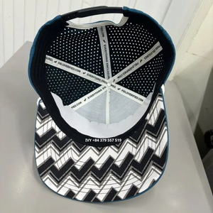 Gorra de golf impermeable con visera curva elegante, 5 paneles estructurados, cierre a presión, bordado 3D, OEM, moda para exteriores - Product Image 2