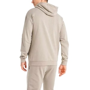 Trajes de chándal con capucha de manga larga para hombre de calidad superior 50% Algodón 50% poliéster estampado cremallera de gran tamaño sudaderas con capucha al por mayor - Product Image 4