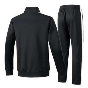 Vêtements de sport pour hommes, survêtement décontracté, logo personnalisé, ensemble jogging deux pièces avec des caractéristiques respirantes, taille plus, 100% coton, été - Product Image 2