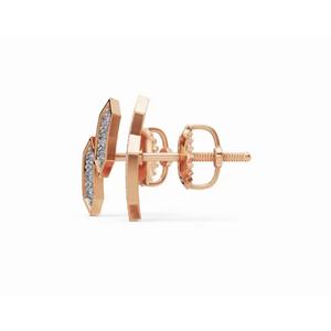 Pendientes de Diamantes Facetados de Oro de 9 Quilates de Primera Calidad, Corte Redondo, Joyería Cultivada en Laboratorio, Proveedor Mayorista B2B para Exportación - Product Image 6