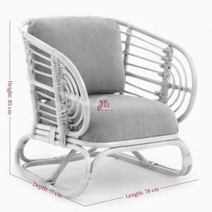 Vente en gros de chaise longue en rotin et osier chaise avec accoudoirs en rotin chaise en rotin pour meubles de salon au meilleur prix du marché - Product Image 5