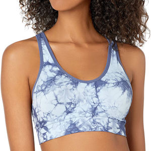 Soutien-gorge de sport de yoga de haute qualité, taille plus, à maintien élevé, dos nageur, avec logo sur le devant - Couleurs personnalisées, matière Spandex/Nylon - Product Image 4
