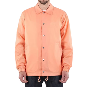 Venta al por mayor de los hombres de la luz informal de tela recubierta de impermeables con capucha cortavientos de invierno entrenadores chaquetas bordado decoración OEM servicio - Product Image 6