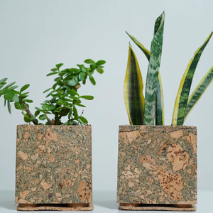 Maceta decorativa de grado de lujo personalizable, macetas de mesa de corcho, cepilladas abstractas para decoración de catering para el hogar, uso residencial - Product Image 1