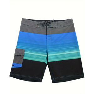 Shorts de sport pour hommes de qualité supérieure, taille personnalisée, séchage rapide, respirant, taille haute, style décontracté, motif uni, taille élastique, en toile, tendance - Product Image 2
