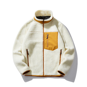 Manufacturer Wholesale High Quality Winter Coat <b>Zip</b> <b>up</b> Embroidery Logo Premium Custom Sherpa Fleece <b>Jacket</b> - Product Image 5