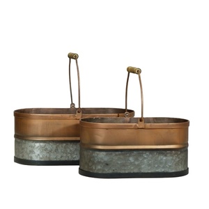 Maceta y maceta decorativa para flores, macetas hechas a mano, macetas y macetas de metal para el hogar y el jardín - Product Image 1