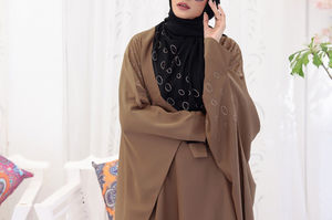Abaya décontractée de haute qualité pour femmes grandes tailles, vêtements islamiques, maxi printemps, séchage rapide, respirant, manches longues - Product Image 3