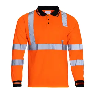 Camisa de seguridad de ropa de trabajo para hombre con logotipo personalizado de la mejor calidad de fabricación/camisa de seguridad de ropa de trabajo lista para enviar a precio competitivo