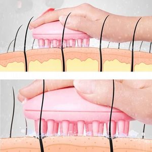 Cepillo Masajeador Exfoliante para Cuero Cabelludo, Uso en Seco/Húmedo, para Lavar el Cabello en la Ducha, 5 Opciones de Color, Sin Logotipo/Diseño Gráfico - Product Image 2