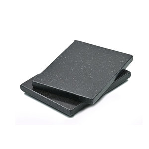 Juego de posavasos de piedra de alabastro blanco y negro Hexagonal italiano superior para uso doméstico y hotelero - Product Image 1