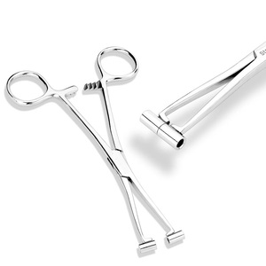 Pince à percer le septum, outil de perçage corporel - Pince en acier manuelle sur mesure pour usage hospitalier - Product Image 2