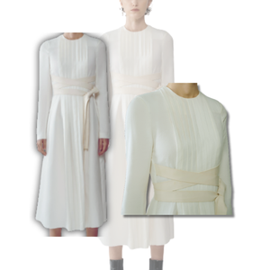 Robes décontractées élégantes haute qualité durable formelle unique panneau avant plié emballage personnalisé fabricant du Vietnam - Product Image 4