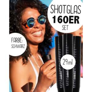 Ensemble de 160 verres à shot cylindriques noirs, logo personnalisable, gravure en porcelaine, style américain moderne pour hôtels, bars, vin, matériau PP - Product Image 2