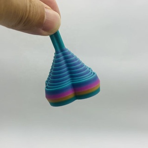 Juguete Sensorial Impreso en 3D, <span class=keywords><strong>Estrella</strong></span>, Corazón, Flor, Triángulo, Espiral Giratoria Colorida con Diseño de Asas, Novedad 2026 - Product Image 2