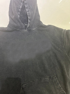 Personalizado de alta calidad bordado Logo 100% algodón Streetwear ácido lavado sudaderas con capucha para sudaderas básicas, sudaderas con capucha de mezcla de algodón - Product Image 3