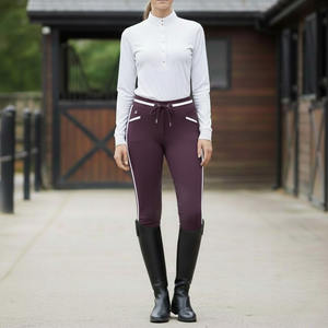 Nouveau style 2024, best-seller : Pantalon d'équitation pour femme, taille haute, avec grip intégral et boutons - Product Image 5