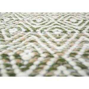 พรมลายเรขาคณิต Abrash ADWV-13047 ทำจากขนสัตว์และใยวิสโคส สีเขียว สำหรับใช้ในบ้าน - Product Image 3
