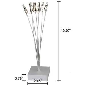 Soporte de metal para tarjetas, decoración de mesa de oficina Premium con acabado dorado de hierro sólido, perfecto para una exhibición de tarjetas elegante y elegante - Product Image 4