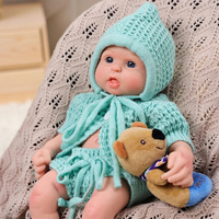 Poupée Reborn Bébé Fille Babeside Bailyn 16'' (40cm) en Silicone Platine Souple Corps Entier, Poupée Mannequin, Mini Jouet, Jouet Doux, Jouet DIY