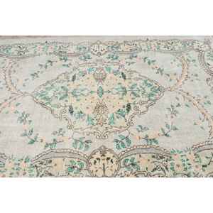 Grand tapis turc de 5,5 x 8,9 pieds, tapis vintage, tapis marocain vert - Product Image 4