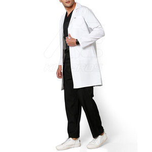Uniformes hospitaliers unisexes sur mesure en gros blouse de laboratoire à bas quantité minimale de commande manteau de gommage confortable et élégant - Product Image 2