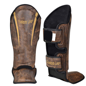 Protège-tibia MMA personnalisé fabriqué au Pakistan Protège-cou en gel professionnel Protège-tibia de boxe pour jambe pied Protection améliorée - Product Image 2