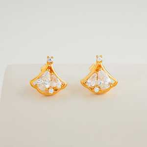 92.5 Sterling <b>Silver</b> <b>Stud</b> <b>Earrings</b> for Wedding Party Engagement Gifts-Number Pattern - Product Image 2