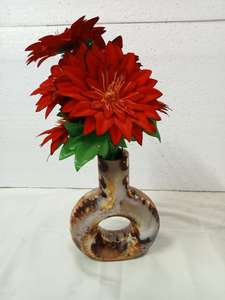 Vases à fleurs en résine à motif tourbillon ivoire très demandés, dernier design, pots à fleurs en résine écologiques, décoration de table artisanale, vase en résine - Product Image 4