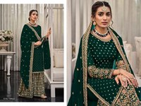 Salwar Kameez en viscose personnalisable, entièrement cousu, style Anarkali, pour femmes et filles, avec taille plus, multicolores